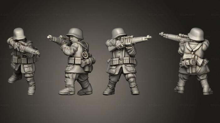 Military figurines (INFANTRY SNIPERS GER SNIPER B, STKW_8155) 3D models for cnc