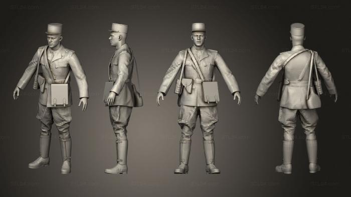 Military figurines (Infantry Officer, STKW_8157) 3D models for cnc