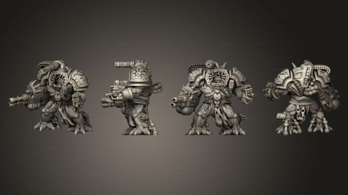 Military figurines (infected Exterminator Obliterators 03, STKW_8159) 3D models for cnc
