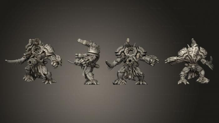 Military figurines (infected Exterminator Obliterators 01, STKW_8163) 3D models for cnc