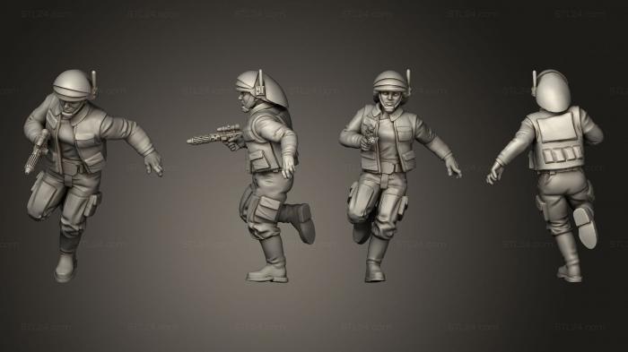 Military figurines (Insurgent navy troopers pose 1, STKW_8187) 3D models for cnc
