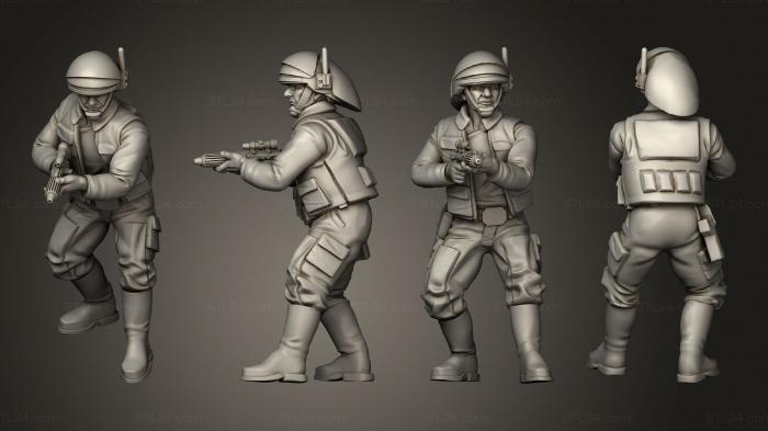 Military figurines (Insurgent navy troopers pose 2, STKW_8188) 3D models for cnc