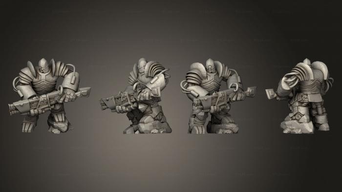Military figurines (Iron Juggernaut Gun Large, STKW_8209) 3D models for cnc