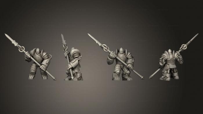 Military figurines (Iron Juggernaut Spear Large, STKW_8210) 3D models for cnc