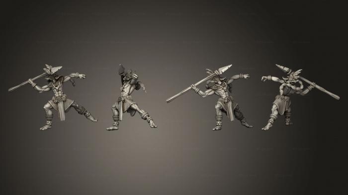 Military figurines (Izel Ranged Warrior A, STKW_8224) 3D models for cnc