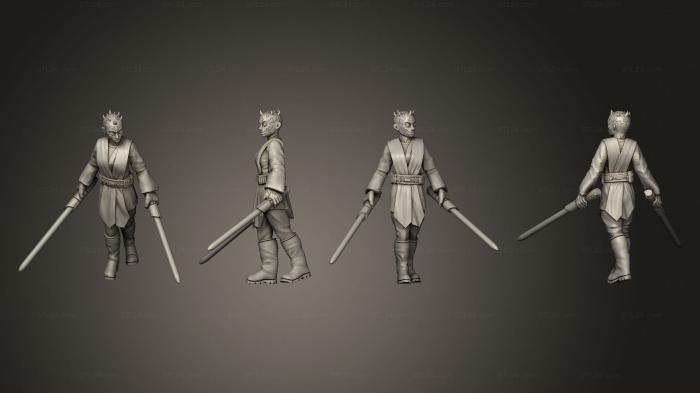 Military figurines (Jedi Knight 2 Zabrak, STKW_8250) 3D models for cnc