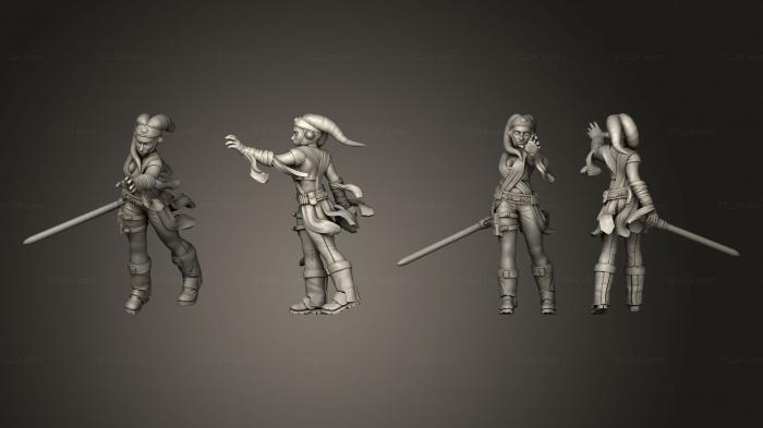 Military figurines (Jedi Knight 4 Twilek, STKW_8252) 3D models for cnc
