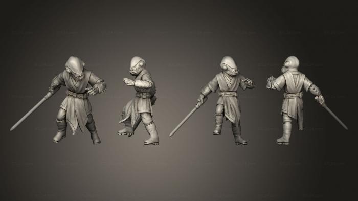 Military figurines (Jedi Knight Mon Cal, STKW_8254) 3D models for cnc