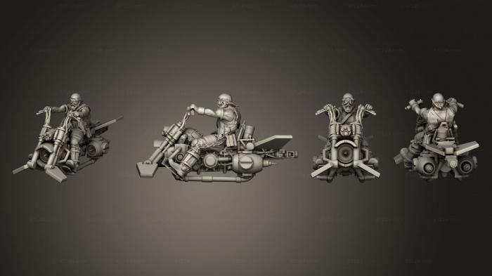 Military figurines (jetbike 6, STKW_8257) 3D models for cnc