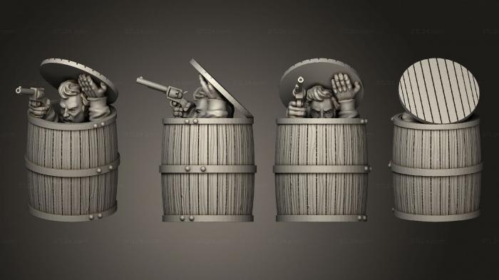 Military figurines (Join or Die BARREL GUY, STKW_8275) 3D models for cnc