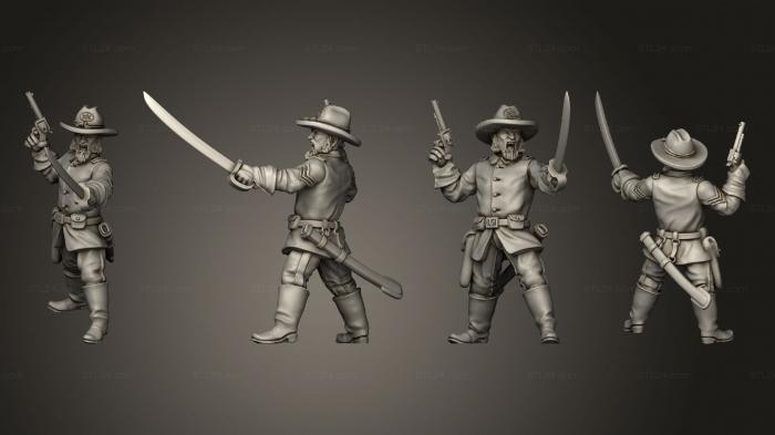 Military figurines (Join or Die CAVALRY 01, STKW_8297) 3D models for cnc