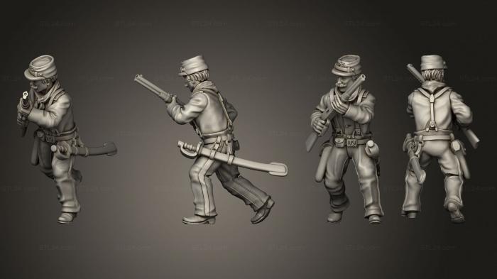 Military figurines (Join or Die CAVALRY 02, STKW_8298) 3D models for cnc
