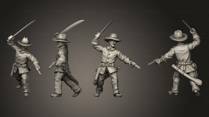 Military figurines (Join or Die CAVALRY 03, STKW_8299) 3D models for cnc