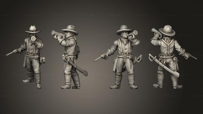 Military figurines (Join or Die CAVALRY 05, STKW_8301) 3D models for cnc