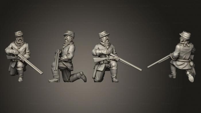 Military figurines (Join or Die CAVALRY 06, STKW_8302) 3D models for cnc