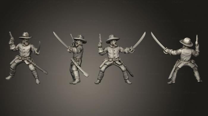 Military figurines (Join or Die CAVALRY 08, STKW_8304) 3D models for cnc