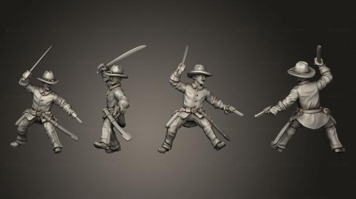 Military figurines (Join or Die CAVALRY 10, STKW_8306) 3D models for cnc