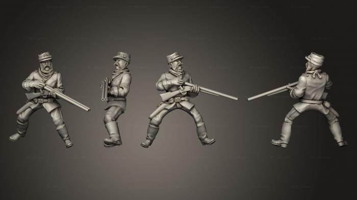Military figurines (Join or Die CAVALRY 12, STKW_8308) 3D models for cnc