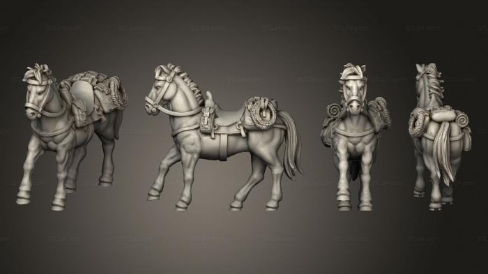 Military figurines (Join or Die COWBOY HORSE 02, STKW_8311) 3D models for cnc