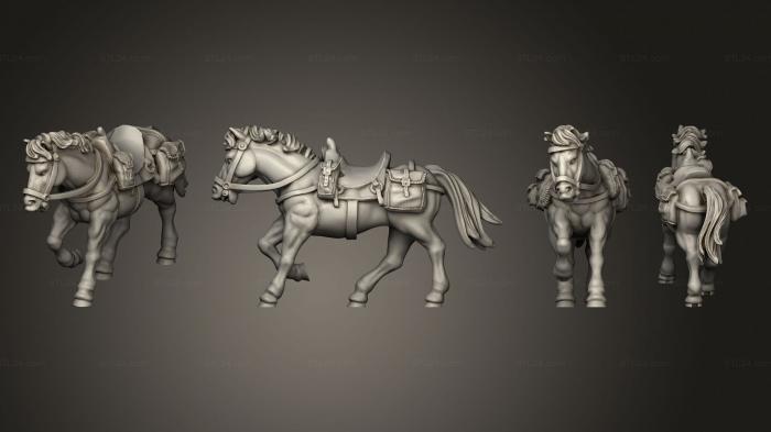 Military figurines (Join or Die COWBOY HORSE 03, STKW_8312) 3D models for cnc