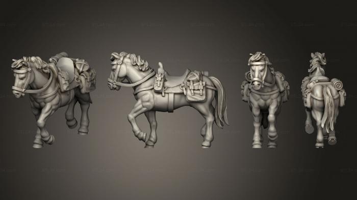 Military figurines (Join or Die COWBOY HORSE 05, STKW_8314) 3D models for cnc