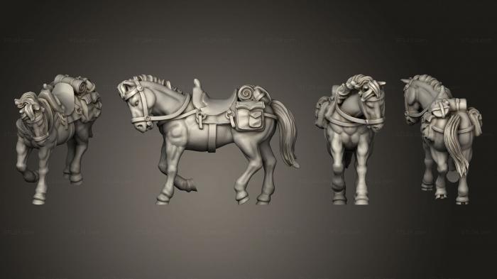 Military figurines (Join or Die COWBOY HORSE 08, STKW_8317) 3D models for cnc