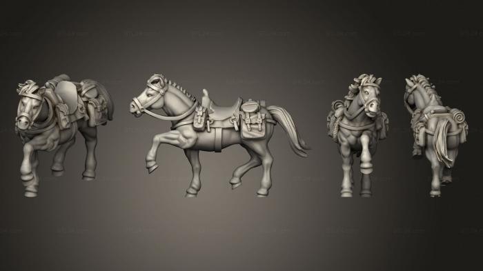 Military figurines (Join or Die COWBOY HORSE 12, STKW_8321) 3D models for cnc
