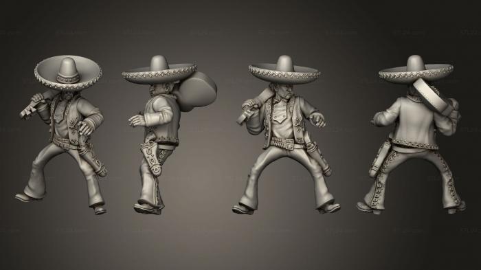 Military figurines (Join or Die MEXICAN RIDER 03, STKW_8363) 3D models for cnc