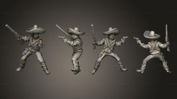 Military figurines (Join or Die MEXICAN RIDER 04, STKW_8364) 3D models for cnc