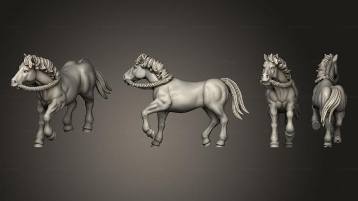 Military figurines (Join or Die SIOUX HORSE 03, STKW_8397) 3D models for cnc