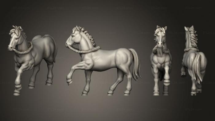 Military figurines (Join or Die SIOUX HORSE 07, STKW_8401) 3D models for cnc