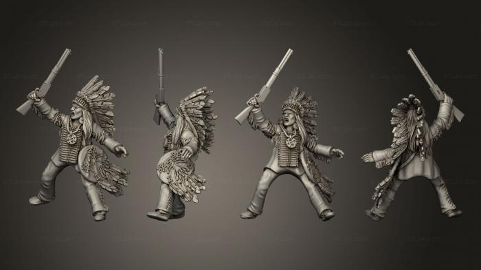 Military figurines (Join or Die SIOUX RIDER 03, STKW_8404) 3D models for cnc