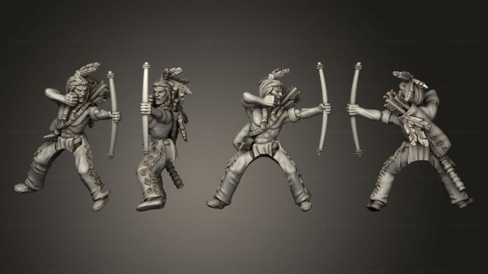 Military figurines (Join or Die SIOUX RIDER 06, STKW_8407) 3D models for cnc