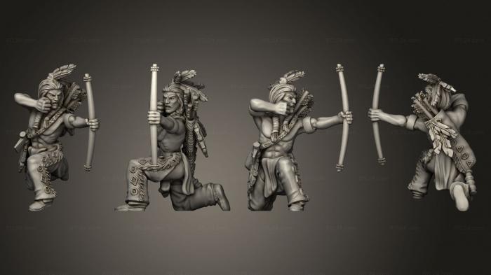 Military figurines (Join or Die SIOUX WARRIOR 06, STKW_8414) 3D models for cnc