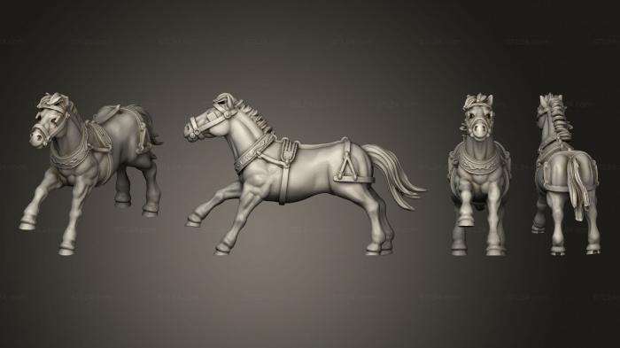 Military figurines (Join or Die STAGECOACH HORSE 02, STKW_8418) 3D models for cnc