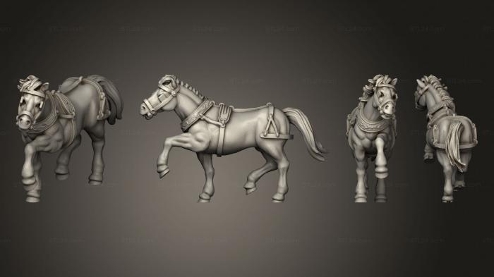 Military figurines (Join or Die STAGECOACH HORSE 04, STKW_8420) 3D models for cnc