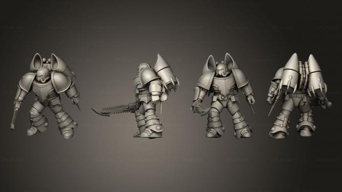 Military figurines (jump medic 01, STKW_8450) 3D models for cnc