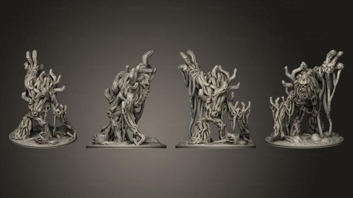 Military figurines (Jungle Treent Base 002, STKW_8457) 3D models for cnc