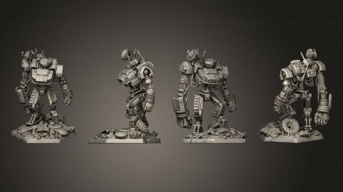 Military figurines (Junkyard Bot, STKW_8466) 3D models for cnc
