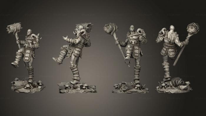 Military figurines (Kailo Hanjarnen Ice Druid base, STKW_8478) 3D models for cnc
