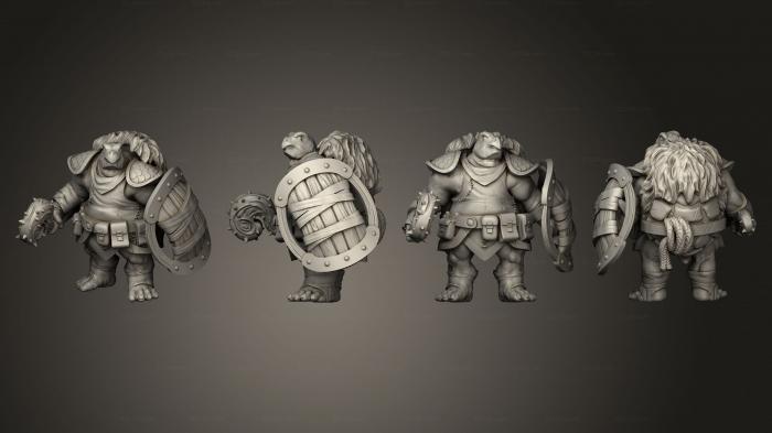 Military figurines (Kestudo Barbarian Pose 1 3, STKW_8518) 3D models for cnc