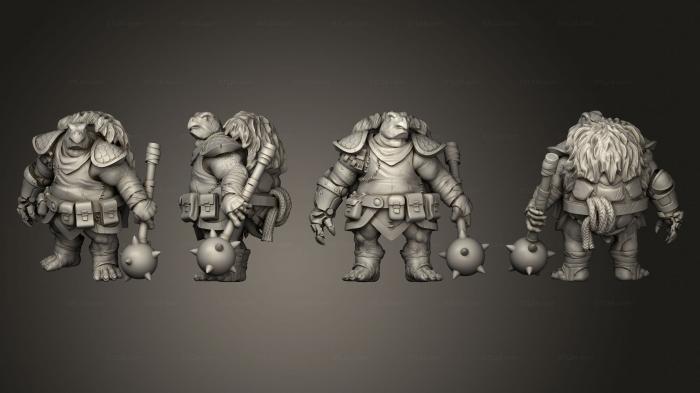 Military figurines (Kestudo Barbarian Pose 1, STKW_8519) 3D models for cnc