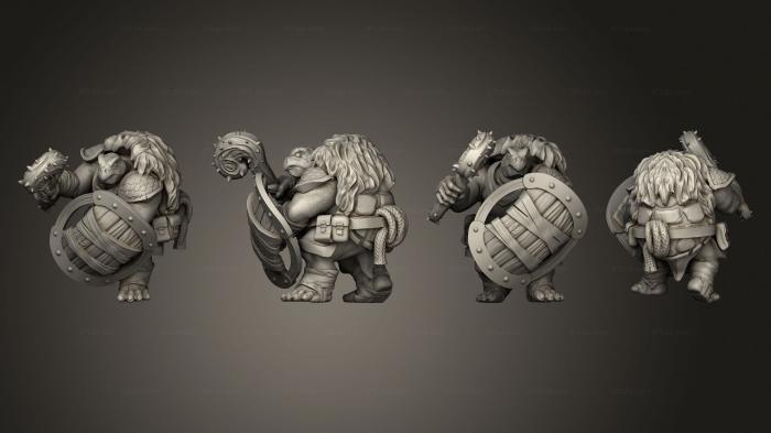 Military figurines (Kestudo Barbarian Pose 2, STKW_8521) 3D models for cnc
