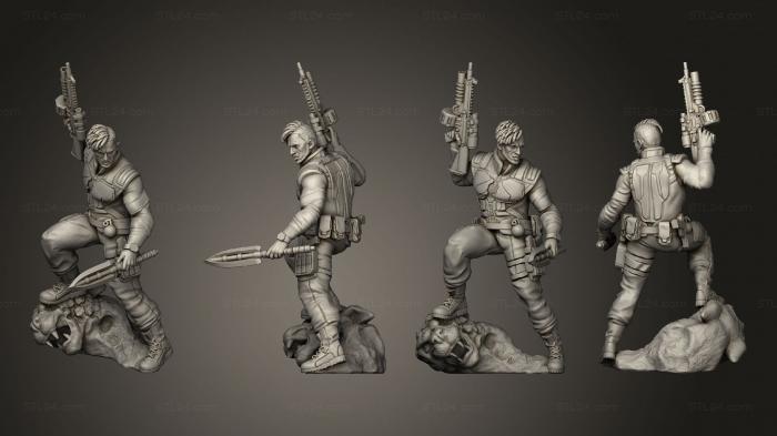 Military figurines (Killmonger Usurper Lion, STKW_8531) 3D models for cnc