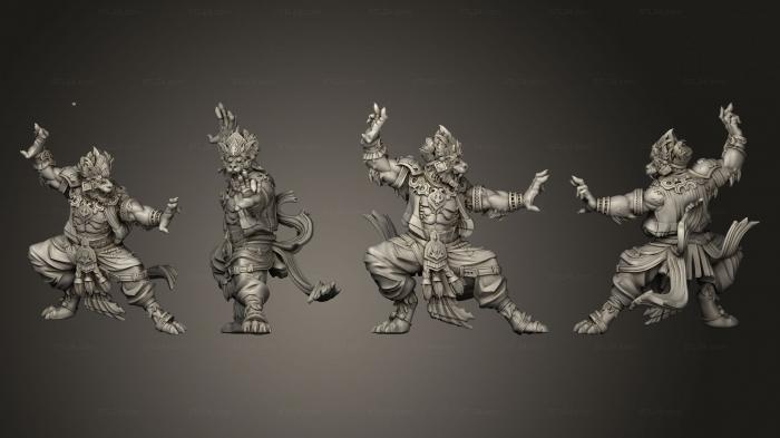 Military figurines (King s Cae Rakshasa A, STKW_8567) 3D models for cnc