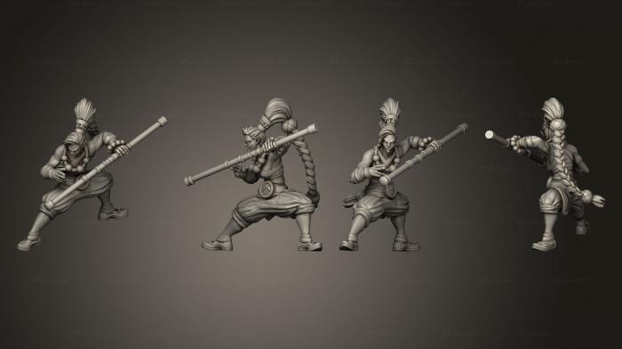 Military figurines (kiroda the monk 04, STKW_8585) 3D models for cnc