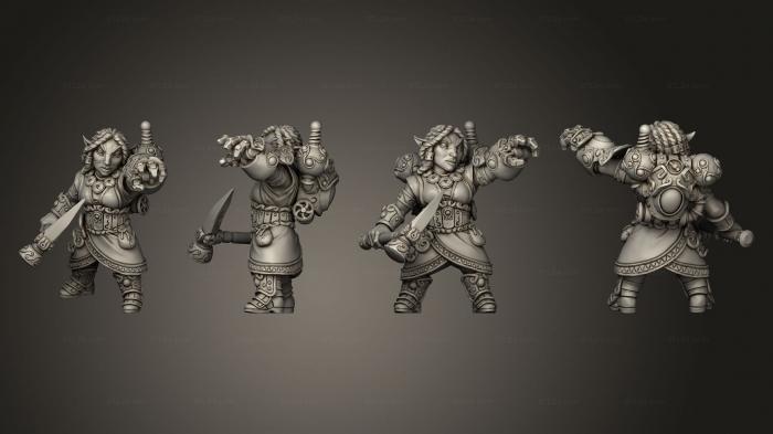 Military figurines (Kit I Steamgauntlet and Pickaxe v 2, STKW_8589) 3D models for cnc