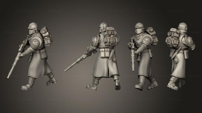 Military figurines (Knights 004, STKW_8629) 3D models for cnc