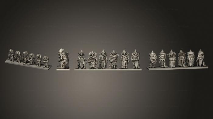 Military figurines (Knucklebones Orcs orcpike A, STKW_8650) 3D models for cnc