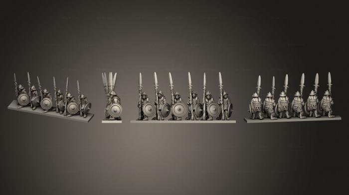 Military figurines (Knucklebones Orcs orcspearrack 1, STKW_8651) 3D models for cnc